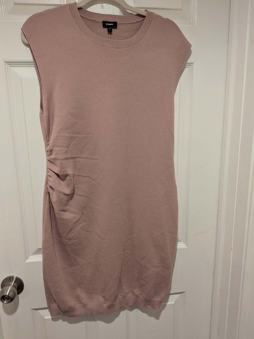 NWT Women's Express Mauve Sweater Dress Short/ Knee Length Sz. M